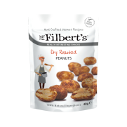 Nuts Snacks - Peanuts Dry Roasted (Box) Mr Filberts 20x40 GM